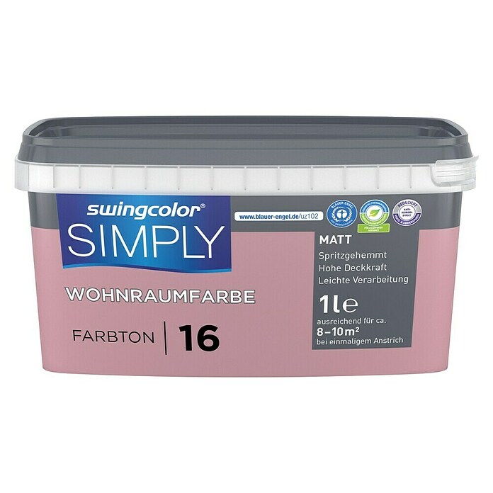 swingcolor Wandfarbe SIMPLY (Nr. 16, Matt, 1 l) | BAUHAUS
