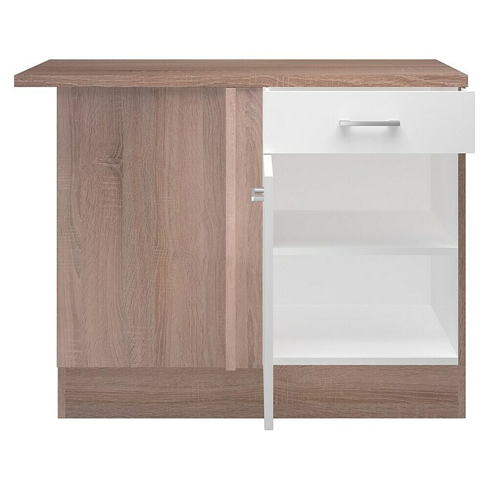 Flex-Well Samoa Eck-Unterschrank Samoa (B x T x H: 110 x 60 x 85 cm, Weiß) | BAUHAUS