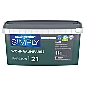 swingcolor Muurverf SIMPLY NR. 21 (Groen - Nr. 21, Mat, 1 l) | BAUHAUS