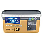 swingcolor Muurverf SIMPLY NR. 25 (Geel - Nr. 25, Mat, 1 l) | BAUHAUS