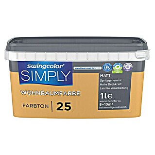swingcolor Boja za zid Simply (Narančasta br. 25, Mat, 1 l)