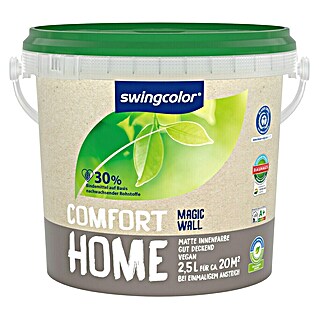 swingcolor Wandfarbe Comfort Home (Magic Wall, Stumpfmatt, 2,5 l, Konservierungsmittelfrei)