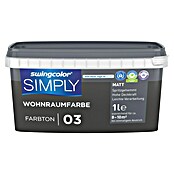 swingcolor Wandfarbe SIMPLY (Nr. 03, Matt, 1 l) | BAUHAUS