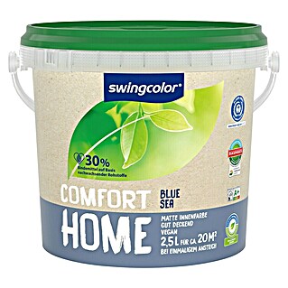 swingcolor Wandfarbe Comfort Home (Blue Sea, Stumpfmatt, 2,5 l, Konservierungsmittelfrei)