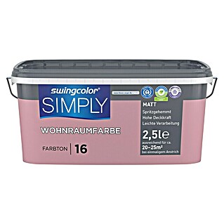 swingcolor Wandfarbe SIMPLY (Nr. 16, 2,5 l)