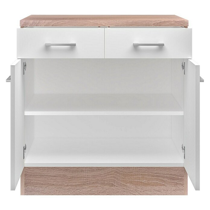 Flex-Well Samoa Küchen-Unterschrank Samoa (B x T x H: 80 x 60 x 85 cm, Weiß) | BAUHAUS