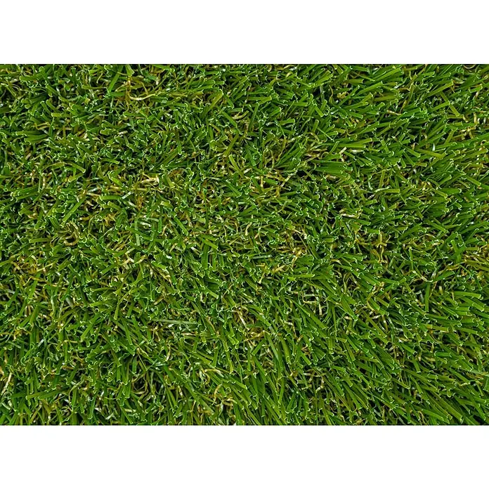 Césped artificial Boracay - 5 x 2 m, Altura del pelo: 30 mm, 19.950 puntadas/m² - Primer plano de césped artificial. El verde denso con sutiles variaciones de color simula césped real de forma engañosa.