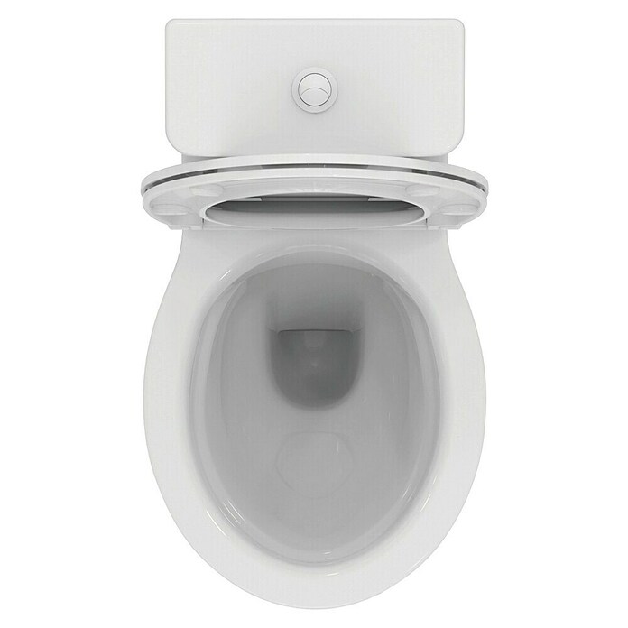 Ideal Standard Eurovit Staand toilet Duoblok PK (Zonder spoelrand, Met antibacteriële glazuur, Spoelvorm: Diep, Wit, PK) | BAUHAUS