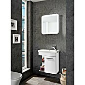 Camargue Faro Mini Waschtischunterschrank (29 x 55 x 55 cm, Bewegungsmelder mit LED-Beleuchtung, Weiß)