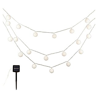 Arte confort Guirnalda solar LED Saula (Para exterior, 580 cm, Blanco cálido)