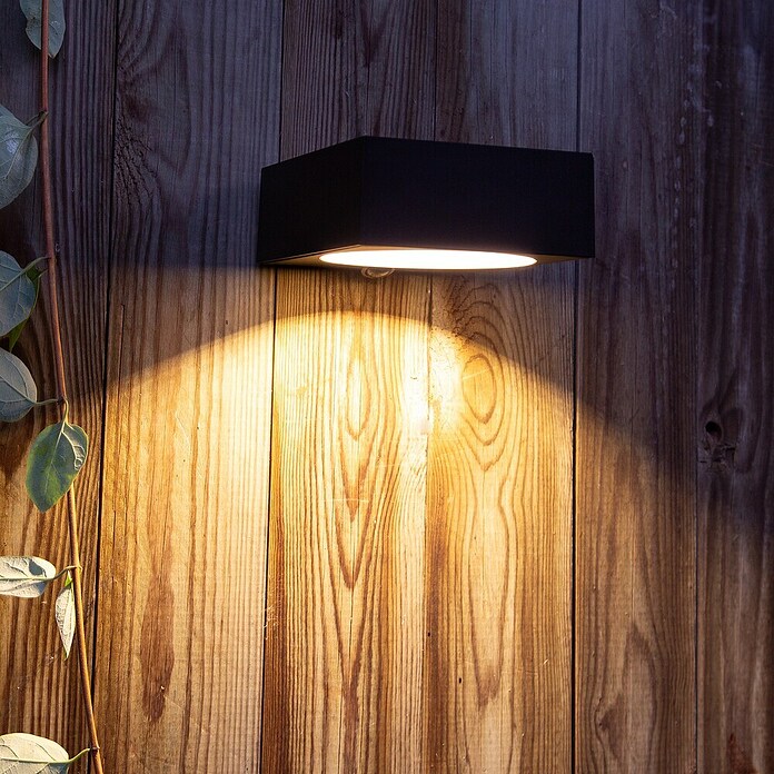 Arte confort Aplique solar para exterior Solara (L x An x Al: 12 x 15,2 x 5,6 cm) | BAUHAUS