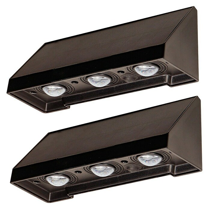 Arte confort Aplique solar para exterior Rigel pack x2 (L x An x Al: 14,5 x 5,1 x 5,8 cm) | BAUHAUS
