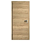 Zimmertür CPL Eiche Rissig quer (90 x 203 cm, DIN Anschlag: Links, Eiche Rissig, Röhrenspan) | BAUHAUS