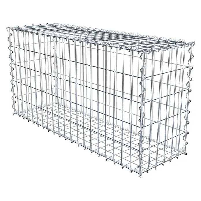 Gabiona Gabione - 100 x 30 x 50 cm, Metall, Maschenbreite: 50 mm, Maschenhöhe: 100 mm - Ein Drahtgitterkorb, ideal für den Garten- und Landschaftsbau. Perfekt als Stützmauer oder dekoratives Element im Außenbereich.