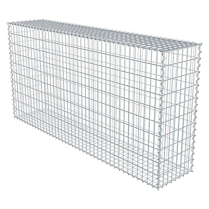 Gabiona Gabione (200 x 40 x 100 cm, Metall, Maschenbreite: 50 mm, Maschenhöhe: 100 mm) | BAUHAUS