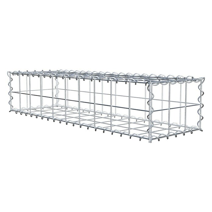 Gabiona Gabione (100 x 30 x 20 cm, Metall, Maschenbreite: 100 mm, Maschenhöhe: 100 mm) | BAUHAUS