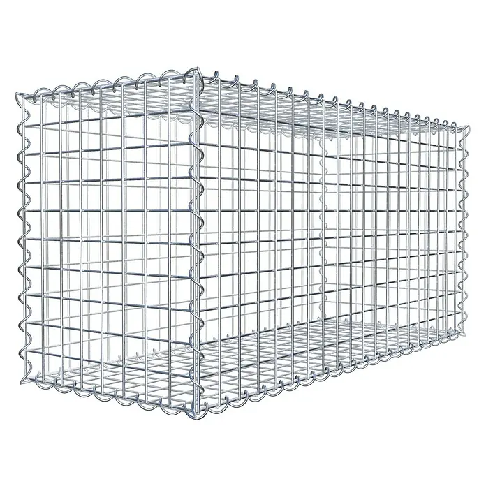 Gabiona Gabione - 100 x 40 x 50 cm, Metall, Maschenbreite: 50 mm, Maschenhöhe: 50 mm - Gabione aus verzinktem Drahtgeflecht für den Garten- und Landschaftsbau. Ideal zur Befüllung mit Steinen oder anderen Materialien.