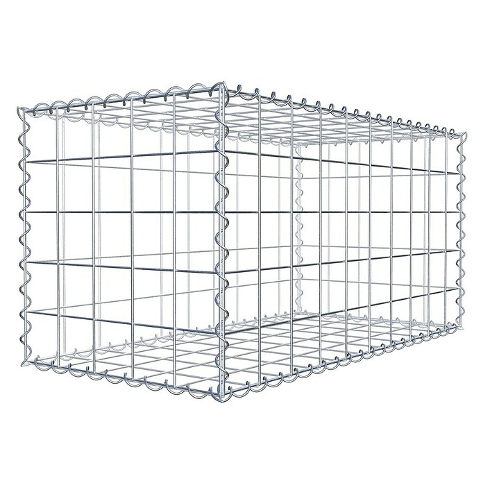 Gabiona Gabione (100 x 50 x 50 cm, Metall, Maschenbreite: 100 mm, Maschenhöhe: 100 mm) | BAUHAUS