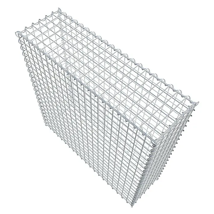 Gabiona Gabione - 100 x 30 x 100 cm, Metall, Maschenbreite: 50 mm, Maschenhöhe: 50 mm - Gabionenkasten aus verzinktem Drahtgeflecht, ideal für Gartenbau und Landschaftsgestaltung, stabil und langlebig.