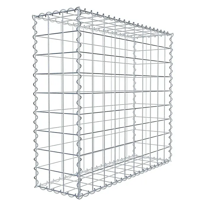 Gabiona Gabione - 100 x 30 x 90 cm, Metall, Maschenbreite: 100 mm, Maschenhöhe: 100 mm - Ein Gabionen-Drahtkorb für den Garten- und Landschaftsbau zur Gestaltung von Mauern und Zäunen.