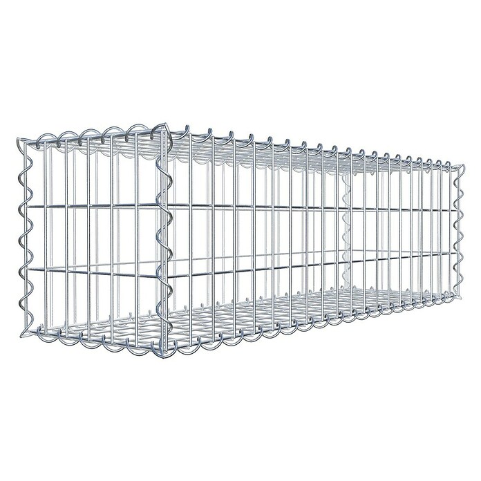Gabiona Gabione (100 x 30 x 30 cm, Metall, Maschenbreite: 50 mm, Maschenhöhe: 100 mm) | BAUHAUS
