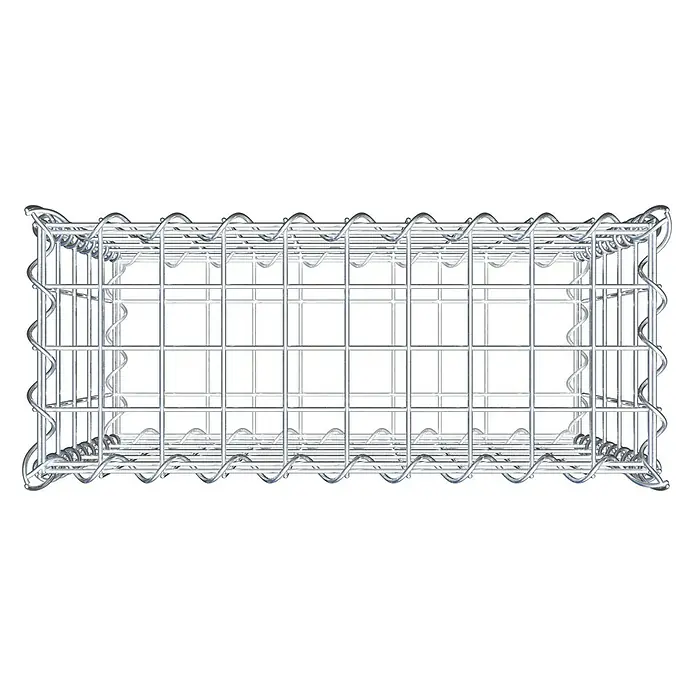 Gabiona Gabione - 50 x 20 x 50 cm, Metall, Maschenbreite: 50 mm, Maschenhöhe: 100 mm - Ein Gabionenkorb aus Drahtgeflecht, ideal für den Garten- und Landschaftsbau. Erhältlich in verschiedenen Größen für individuelle Gestaltungsideen.