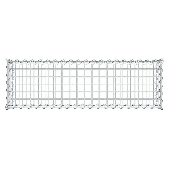 Gabiona Gabione - 100 x 30 x 20 cm, Metall, Maschenbreite: 50 mm, Maschenhöhe: 100 mm - Ein Gabionenkorb aus verzinktem Drahtgeflecht zur Befüllung mit Steinen oder anderen Materialien für den Garten- und Landschaftsbau.