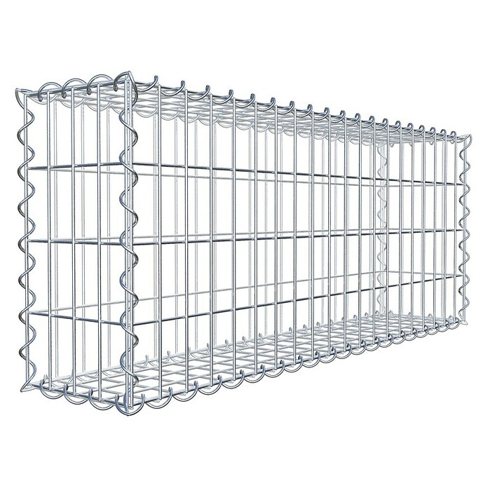 Gabiona Gabione (100 x 20 x 40 cm, Metall, Maschenbreite: 50 mm, Maschenhöhe: 100 mm) | BAUHAUS