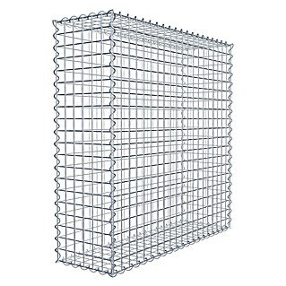 Gabiona Gabione (100 x 30 x 100 cm, Metall, Maschenbreite: 50 mm, Maschenhöhe: 50 mm)