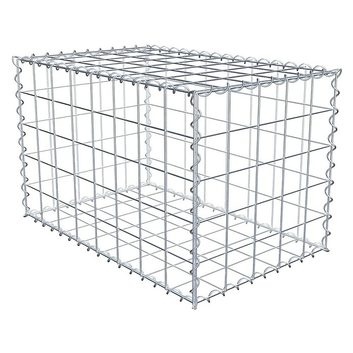 Gabiona Gabione (80 x 50 x 50 cm, Metall, Maschenbreite: 100 mm, Maschenhöhe: 100 mm) | BAUHAUS