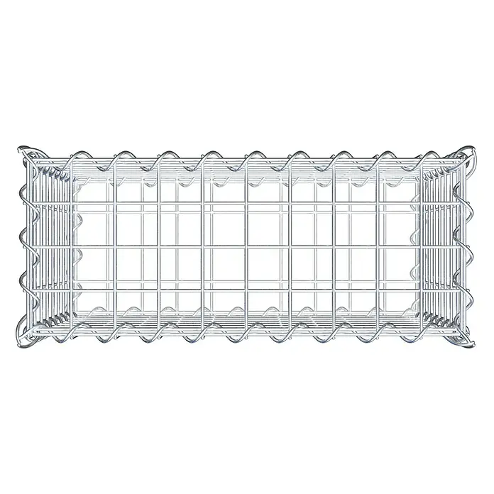 Gabiona Gabione - 50 x 20 x 40 cm, Metall, Maschenbreite: 50 mm, Maschenhöhe: 50 mm - Ein Gabionenkorb aus verzinktem Drahtgitter, ideal für den Garten- und Landschaftsbau, bietet Stabilität und modernes Design für Ihre Projekte.