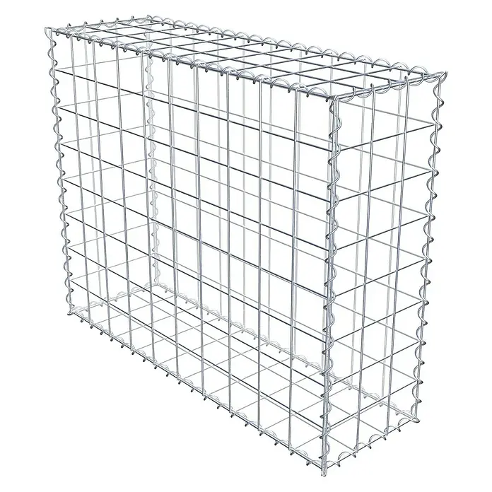 Gabiona Gabione - 100 x 30 x 80 cm, Metall, Maschenbreite: 100 mm, Maschenhöhe: 100 mm - Drahtgitterbox für Steine und Kies zur Hangbefestigung oder als dekoratives Element im Garten. Stabil und vielseitig einsetzbar.