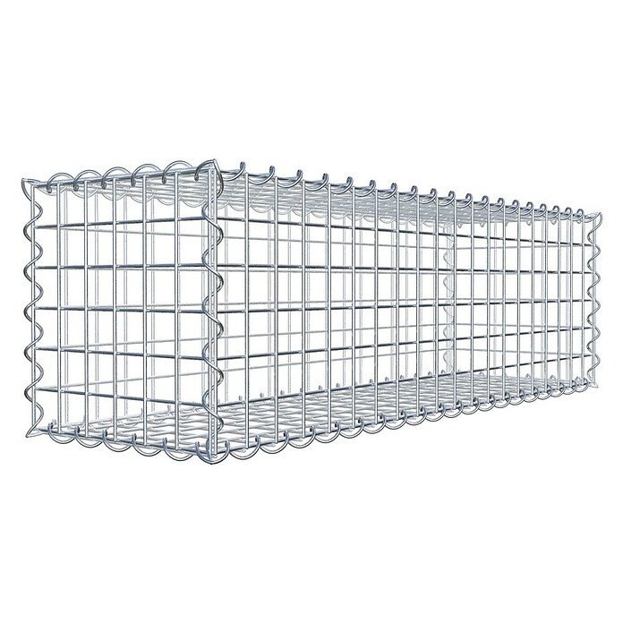 Gabiona Gabione (100 x 30 x 30 cm, Metall, Maschenbreite: 50 mm, Maschenhöhe: 50 mm) | BAUHAUS