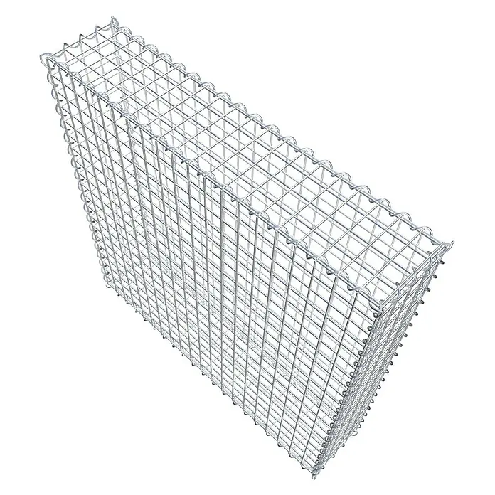 Gabiona Gabione - 100 x 20 x 100 cm, Metall, Maschenbreite: 50 mm, Maschenhöhe: 50 mm - Ein Gabionenkorb aus Drahtgeflecht, ideal für den Garten- und Landschaftsbau. Stabil und vielseitig einsetzbar.