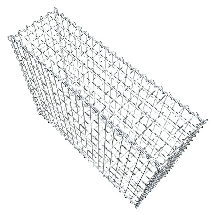 Gabiona Gabione - 100 x 30 x 80 cm, Metall, Maschenbreite: 50 mm, Maschenhöhe: 100 mm - Ein Gabionenkorb aus Drahtgeflecht. Ideal für Gartenbau und Landschaftsgestaltung, robust und langlebig für vielfältige Anwendungen.