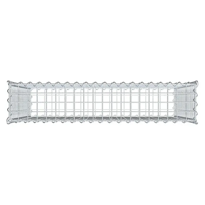 Gabiona Gabione - 100 x 20 x 90 cm, Metall, Maschenbreite: 50 mm, Maschenhöhe: 50 mm - Gabionen-Drahtkorb für den Außenbereich zur Gestaltung von Gärten und Landschaften.