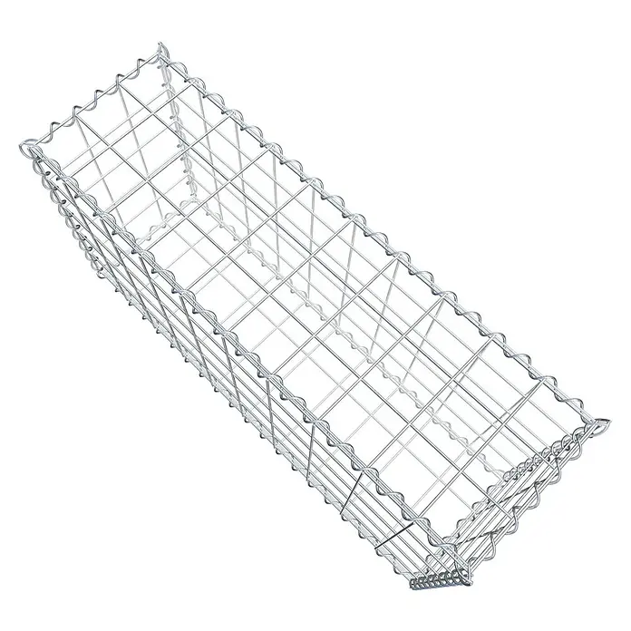 Gabiona Gabione - 100 x 30 x 50 cm, Metall, Maschenbreite: 100 mm, Maschenhöhe: 100 mm - Ein Gabionenkorb aus verzinktem Drahtgeflecht, ideal für Garten- und Landschaftsbau, bietet Stabilität und Flexibilität.