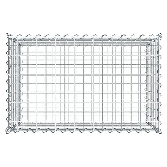 Gabiona Gabione - 80 x 50 x 50 cm, Metall, Maschenbreite: 50 mm, Maschenhöhe: 50 mm - Eine Drahtgitterbox, ideal für den Gartenbau oder zur Gestaltung von Außenbereichen. Die stabile Konstruktion bietet vielseitige Einsatzmöglichkeiten.