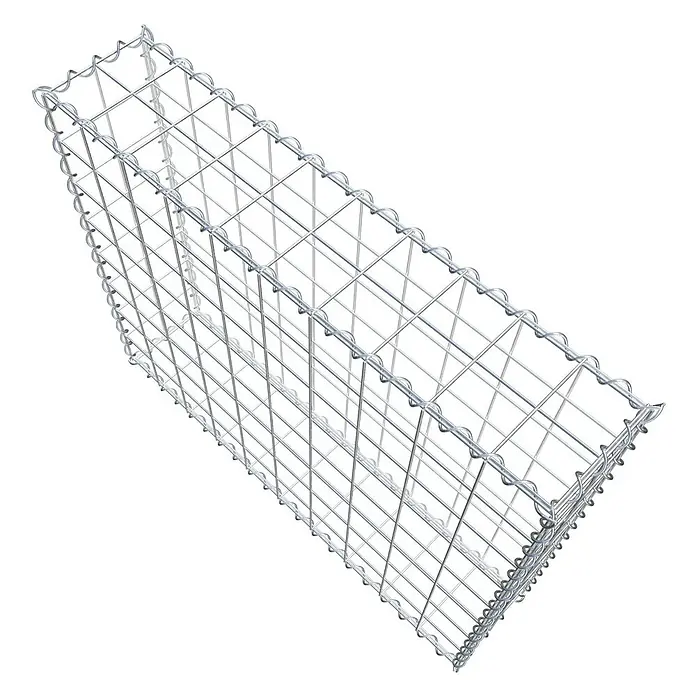 Gabiona Gabione - 100 x 20 x 80 cm, Metall, Maschenbreite: 100 mm, Maschenhöhe: 100 mm - Ein Drahtgitterkorb, ideal für Gabionen, zur Gestaltung von Außenbereichen und zur Stabilisierung von Hängen.
