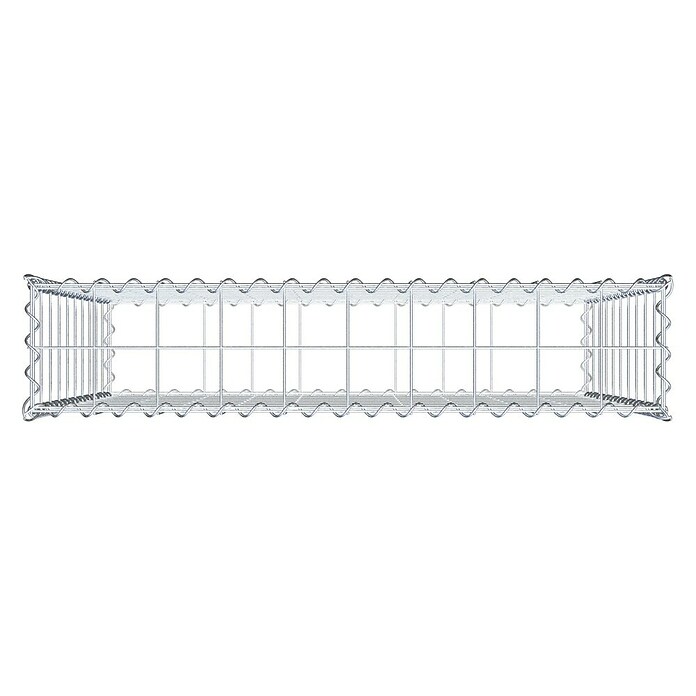 Gabiona Gabione (100 x 20 x 100 cm, Metall, Maschenbreite: 100 mm, Maschenhöhe: 100 mm) | BAUHAUS