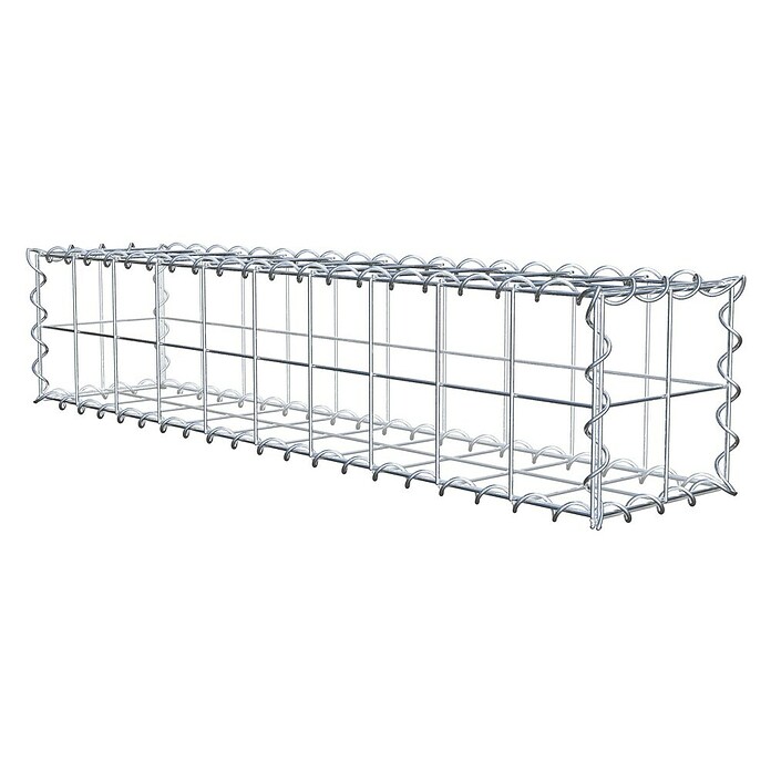 Gabiona Gabione (100 x 20 x 20 cm, Metall, Maschenbreite: 100 mm, Maschenhöhe: 100 mm) | BAUHAUS