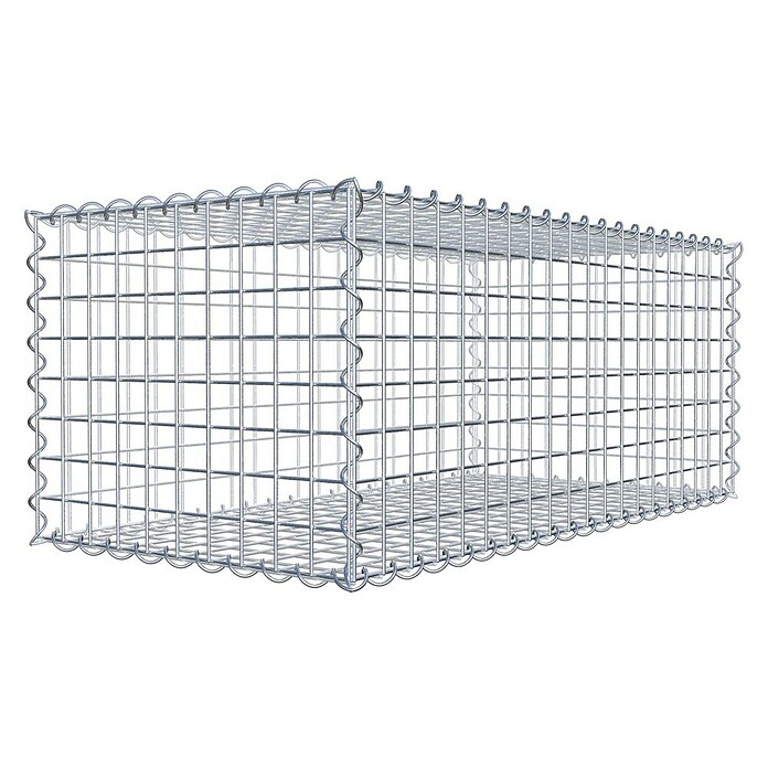 Gabiona Gabione (100 x 50 x 40 cm, Metall, Maschenbreite: 50 mm, Maschenhöhe: 50 mm) | BAUHAUS