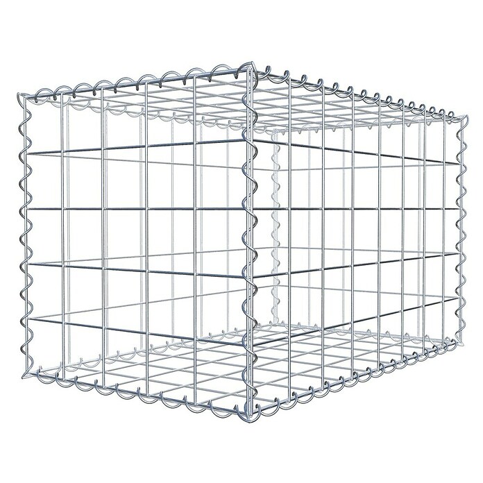 Gabiona Gabione (80 x 50 x 50 cm, Metall, Maschenbreite: 100 mm, Maschenhöhe: 100 mm) | BAUHAUS