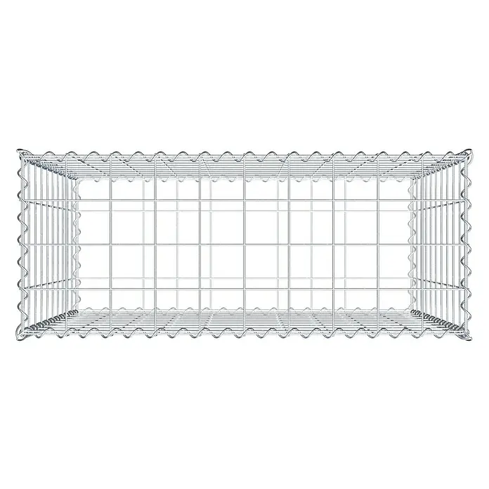 Gabiona Gabione - 100 x 40 x 100 cm, Metall, Maschenbreite: 100 mm, Maschenhöhe: 100 mm - Ein Gabionen-Bausatz, ideal für den Garten- und Landschaftsbau. Das Drahtgeflecht sorgt für Stabilität und eine moderne Optik im Außenbereich.