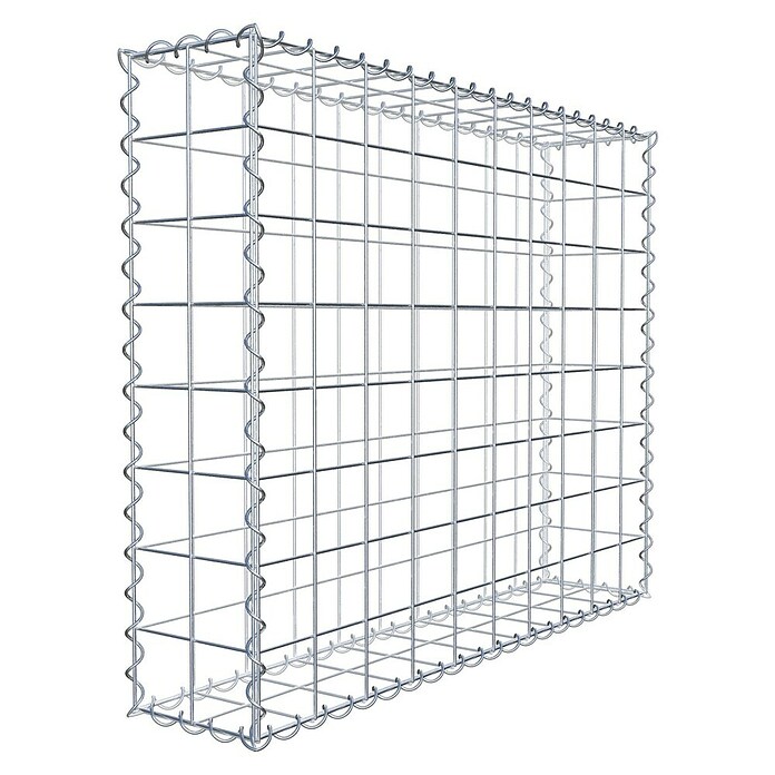 Gabiona Gabione (100 x 20 x 80 cm, Metall, Maschenbreite: 100 mm, Maschenhöhe: 100 mm) | BAUHAUS