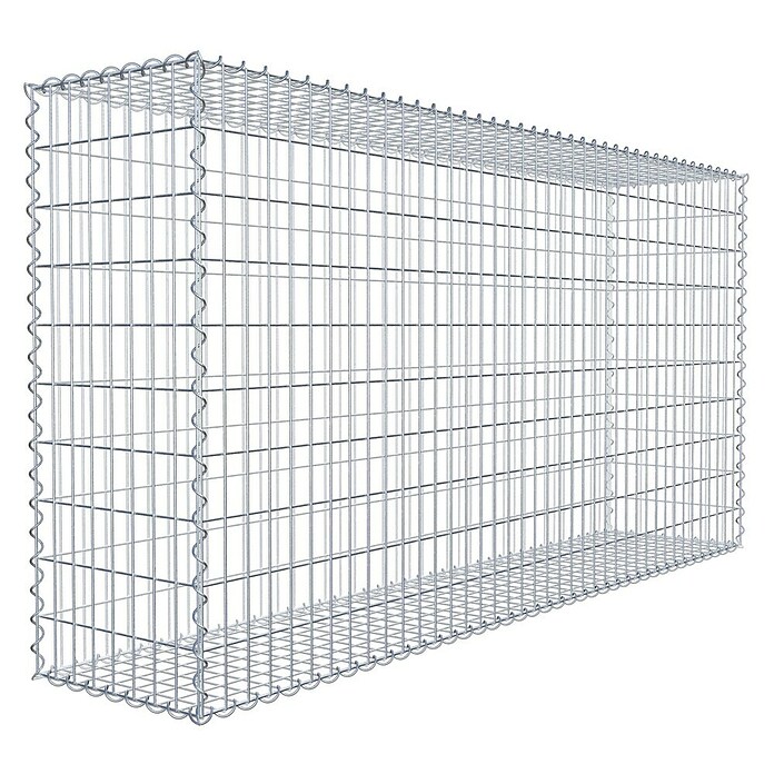 Gabiona Gabione (200 x 40 x 100 cm, Metall, Maschenbreite: 50 mm, Maschenhöhe: 100 mm) | BAUHAUS