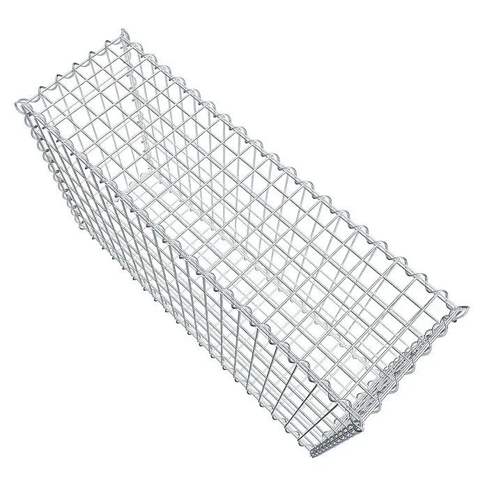 Gabiona Gabione - 100 x 30 x 60 cm, Metall, Maschenbreite: 50 mm, Maschenhöhe: 100 mm - Gitterbox für Steine: Ein stabiler Gabionenkorb aus Draht, ideal für Gartenbau und Landschaftsgestaltung, bietet robusten Halt und ansprechendes Design.