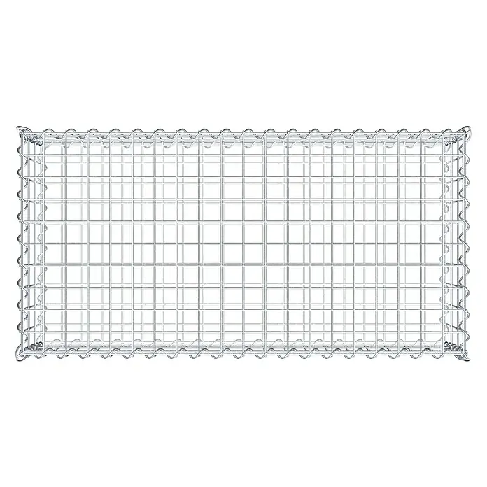 Gabiona Gabione100 x 50 x 30 cm, Metall, Maschenbreite: 50 mm, Maschenhöhe: 100 mm - Gabionenkorb aus verzinktem Drahtgitter, ideal für Gartenbau und Landschaftsgestaltung. Robust und langlebig für vielseitige Anwendungen.