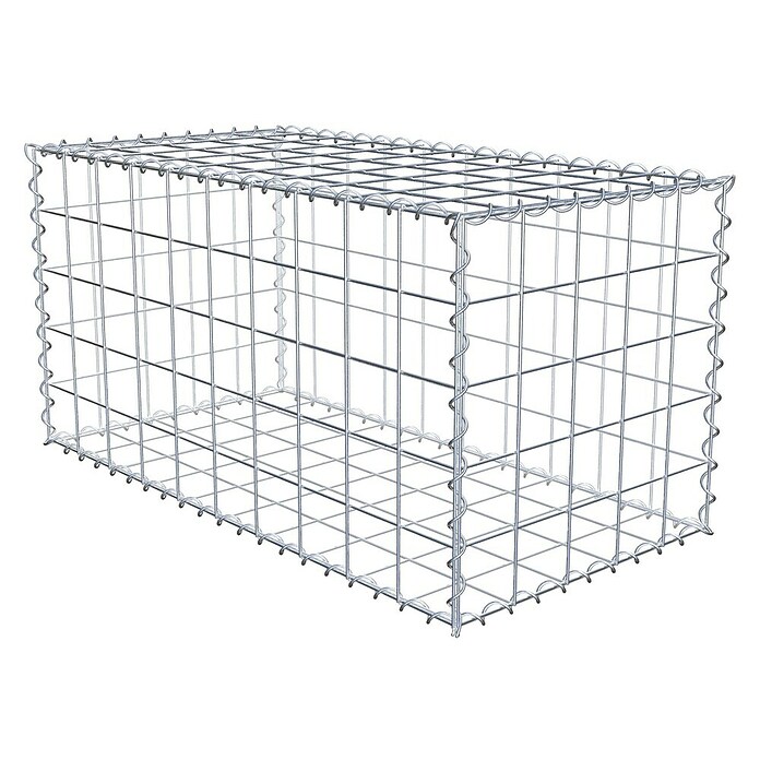 Gabiona Gabione (100 x 50 x 50 cm, Metall, Maschenbreite: 100 mm, Maschenhöhe: 100 mm) | BAUHAUS