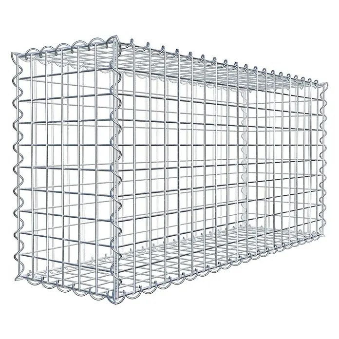Gabiona Gabione - 100 x 30 x 50 cm, Metall, Maschenbreite: 50 mm, Maschenhöhe: 50 mm - Gabione: Ein quaderförmiger Drahtgitterkorb, der mit Steinen oder anderen Materialien gefüllt werden kann, um Mauern oder andere Strukturen zu bauen.